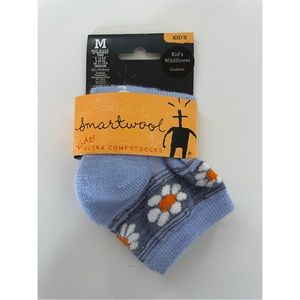 NWT Girls Medium Wildflower Cushion Smartwool Ankle Socks